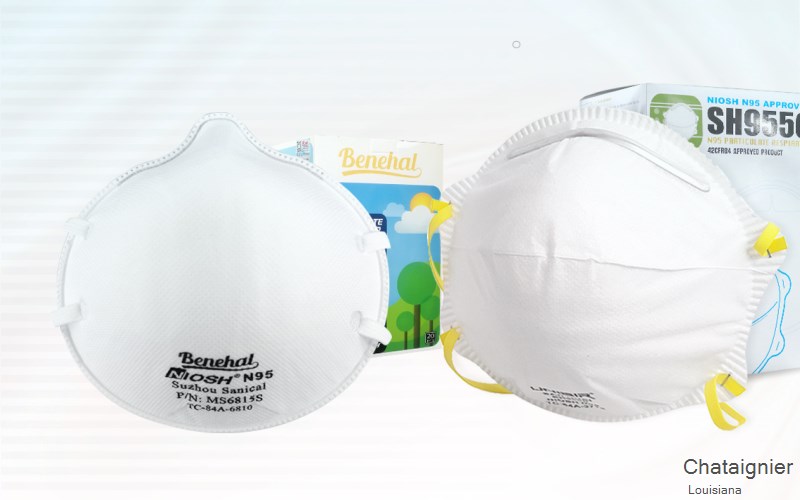 Chataignier Evangeline Louisiana LA N95 mask