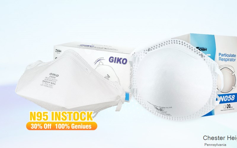 Chester Heights Delaware Pennsylvania PA N95 mask