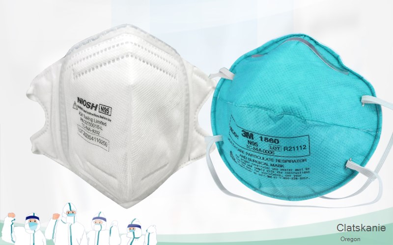 Clatskanie Columbia Oregon OR N95 mask
