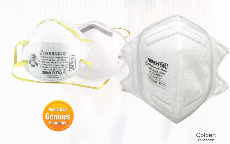 Colbert Bryan Oklahoma OK N95 mask
