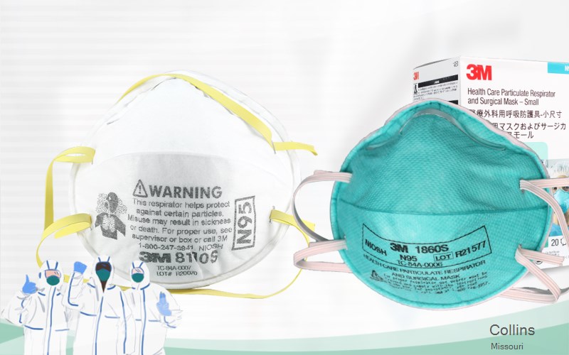 Collins Saint Clair Missouri MO N95 mask