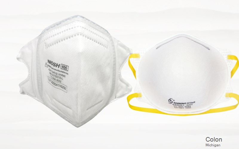 Colon Saint Joseph Michigan MI N95 mask