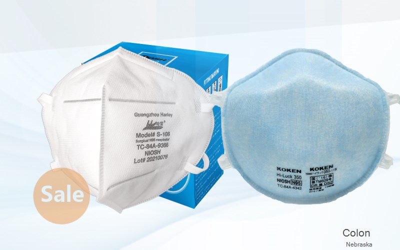 Colon Saunders Nebraska NE N95 mask