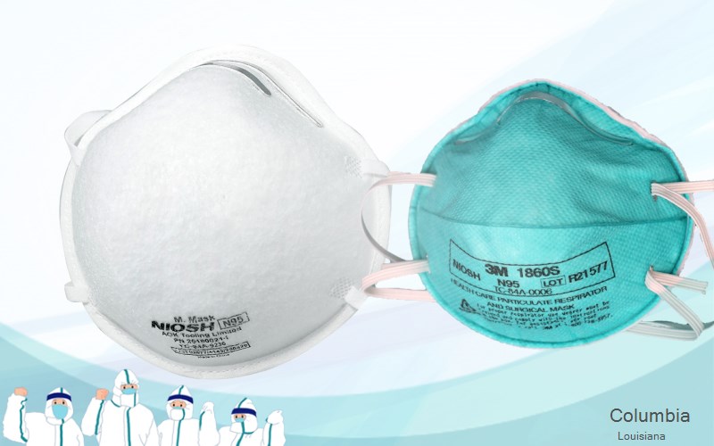 Columbia Caldwell Louisiana LA N95 mask
