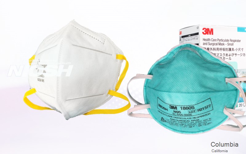 Columbia Tuolumne California CA N95 mask