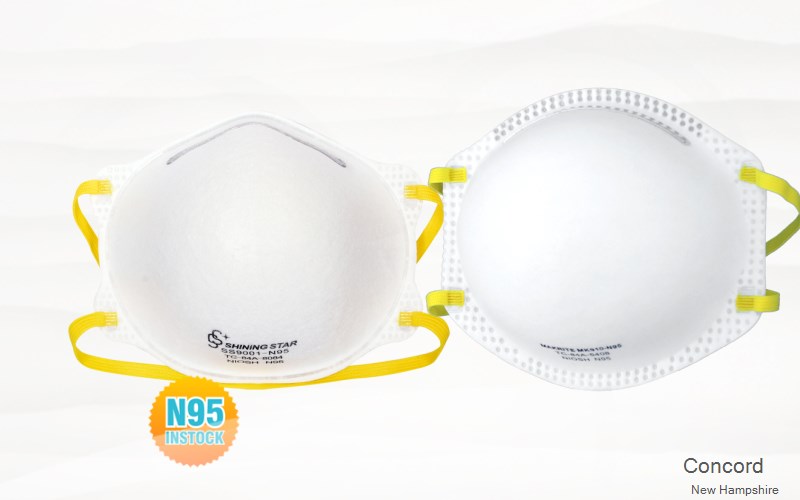 Concord Merrimack New Hampshire NH N95 mask