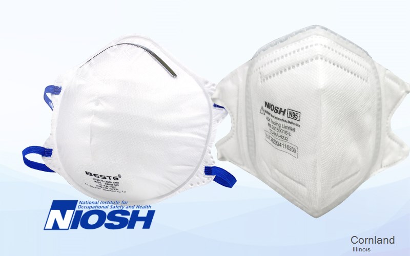 Cornland Logan Illinois IL N95 mask