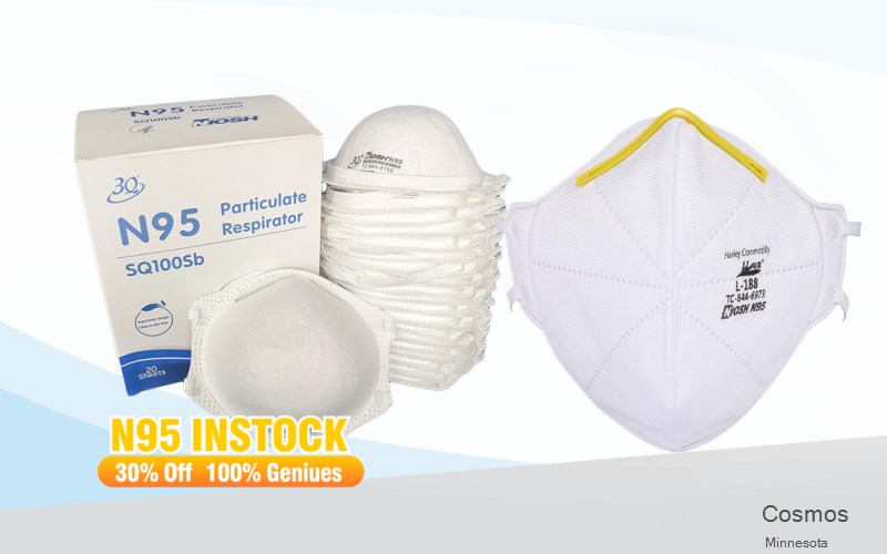 Cosmos Meeker Minnesota MN N95 mask