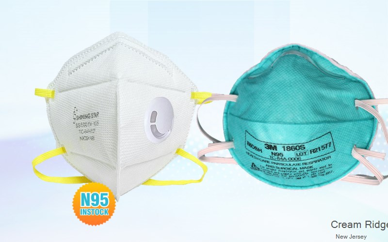 Cream Ridge Monmouth New Jersey NJ N95 mask