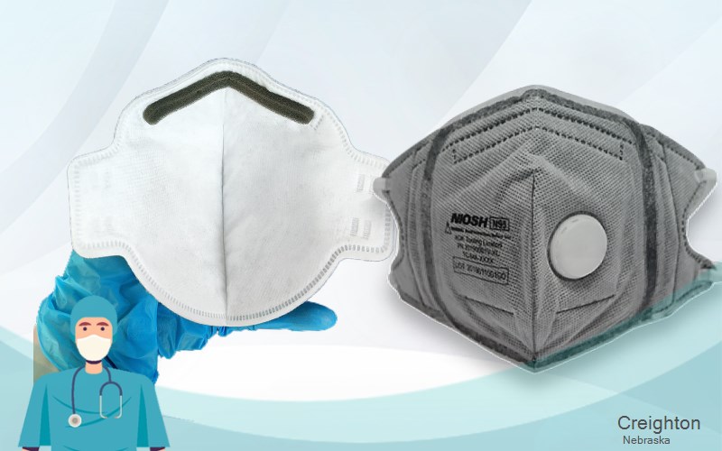 Creighton Knox Nebraska NE N95 mask