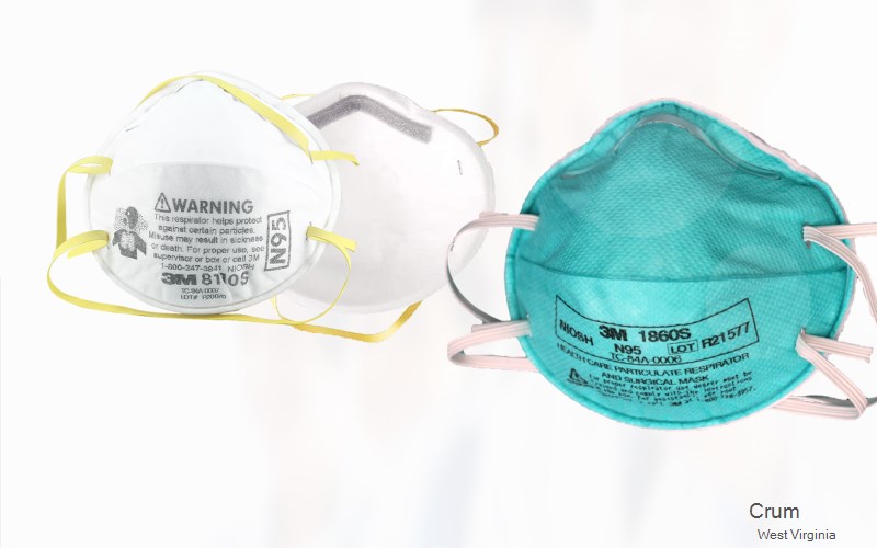 Crum Wayne West Virginia WV N95 mask