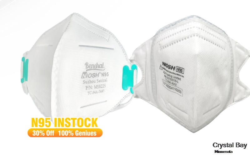 Crystal Bay Hennepin Minnesota MN N95 mask