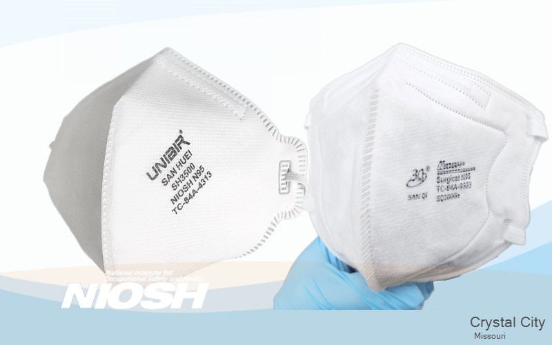 Crystal City Jefferson Missouri MO N95 mask