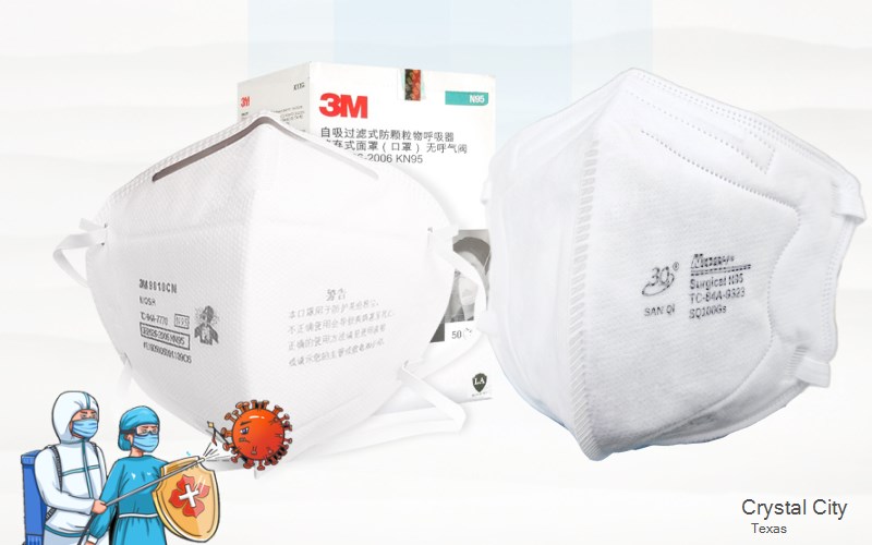 Crystal City Zavala Texas TX N95 mask