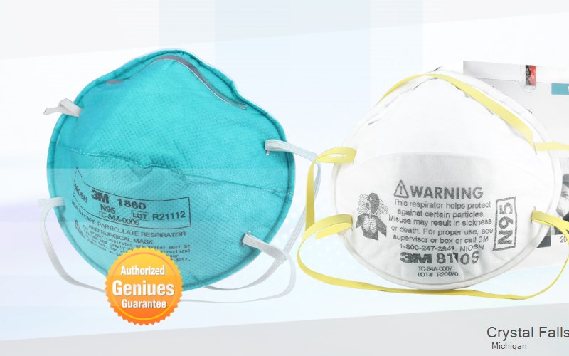Crystal Falls Iron Michigan MI N95 mask