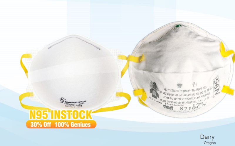 Dairy Klamath Oregon OR N95 mask