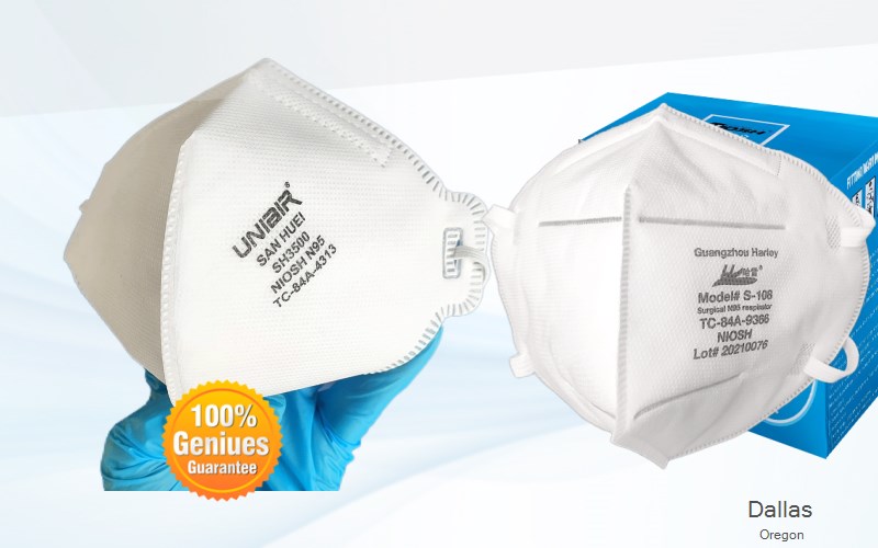 Dallas Polk Oregon OR N95 mask