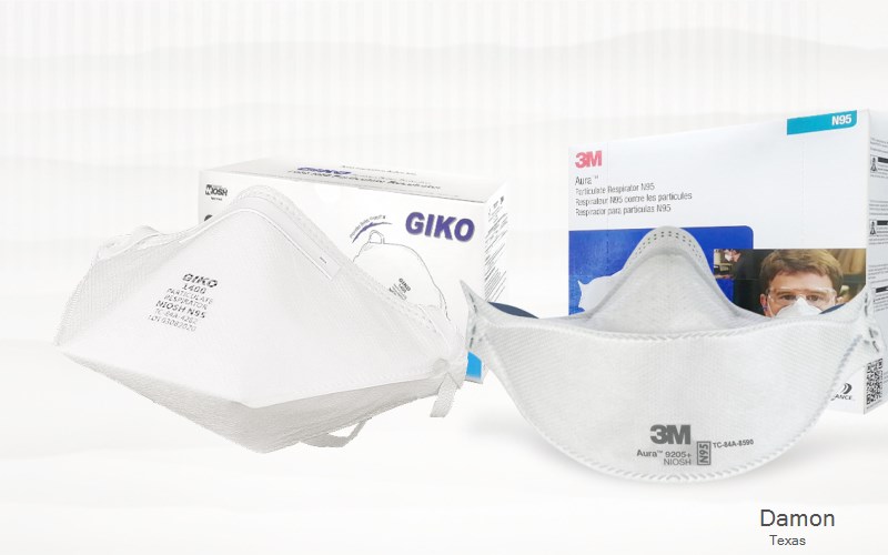Damon Brazoria Texas TX N95 mask
