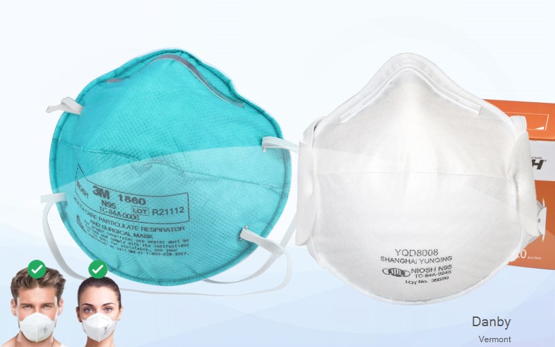 Danby Rutland Vermont VT N95 mask