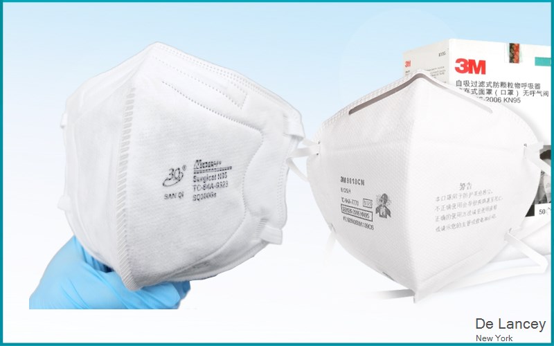 De Lancey Delaware New York NY N95 mask