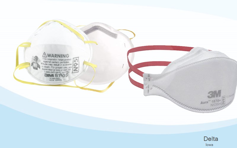 Delta Keokuk Iowa IA N95 mask