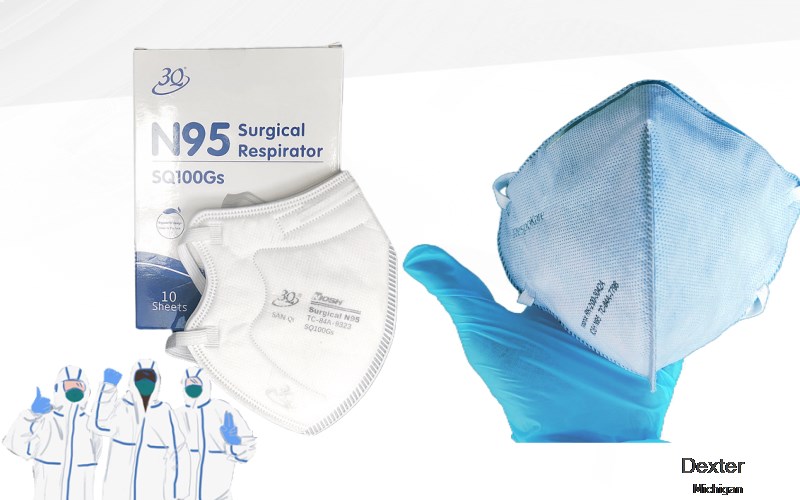 Dexter Washtenaw Michigan MI N95 mask