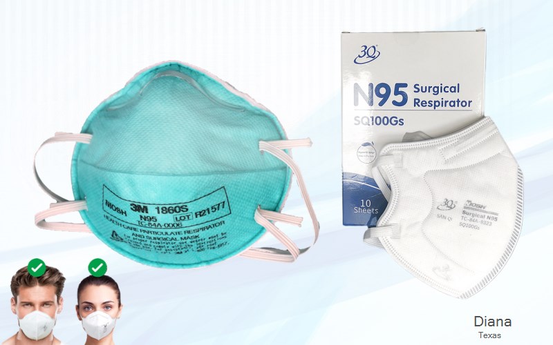 Diana Upshur Texas TX N95 mask