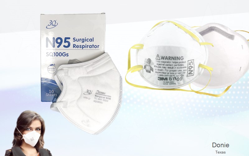 Donie Freestone Texas TX N95 mask