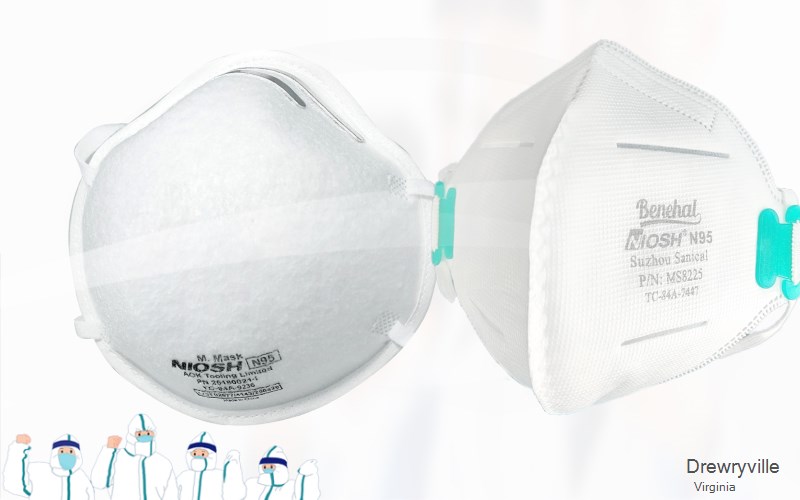 Drewryville Southampton Virginia VA N95 mask