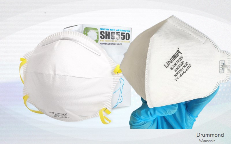 Drummond Bayfield Wisconsin WI N95 mask
