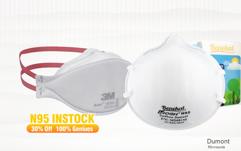 Dumont Traverse Minnesota MN N95 mask