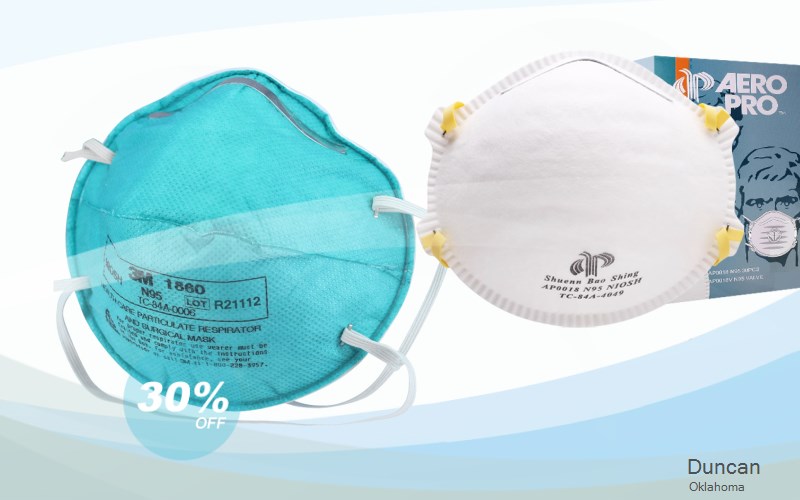 Duncan Stephens Oklahoma OK N95 mask