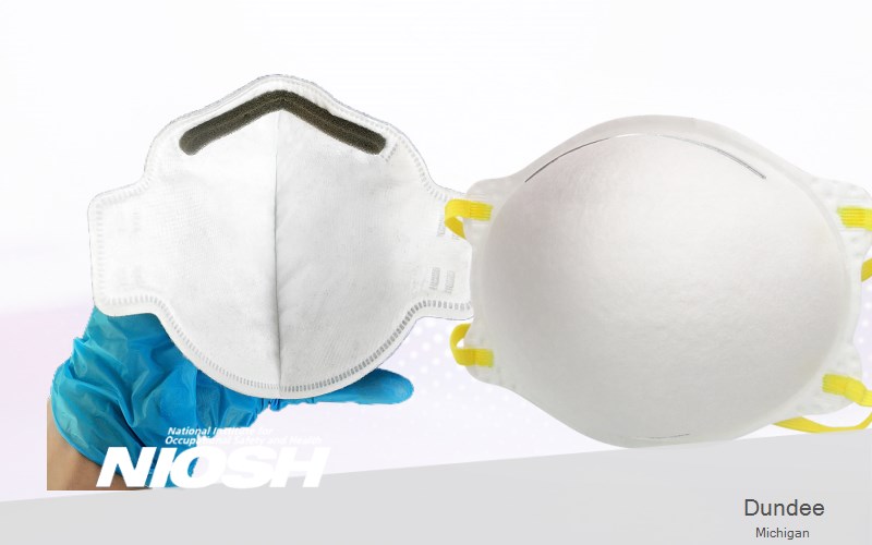 Dundee Monroe Michigan MI N95 mask