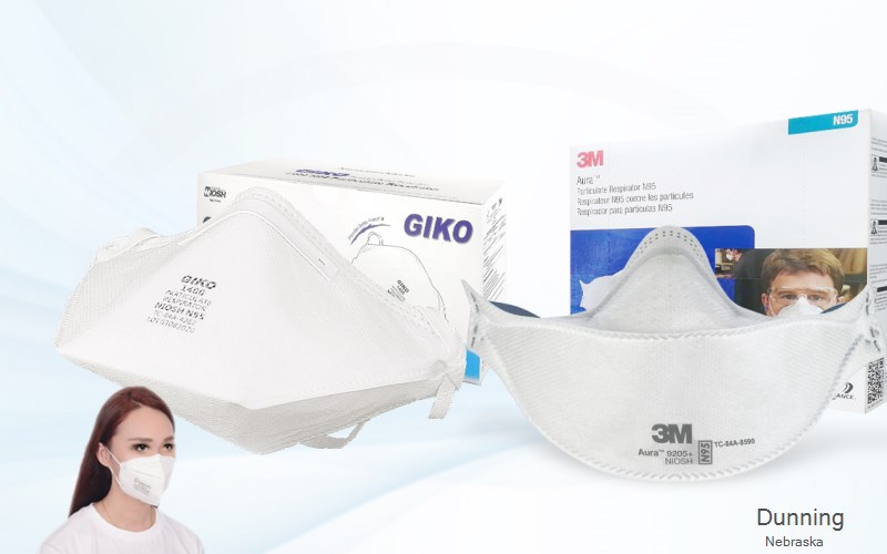 Dunning Blaine Nebraska NE N95 mask