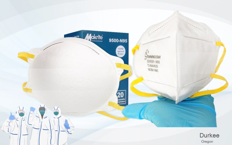 Durkee Baker Oregon OR N95 mask