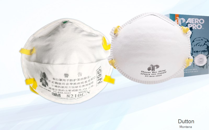 Dutton Teton Montana MT N95 mask