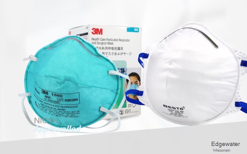 Edgewater Sawyer Wisconsin WI N95 mask