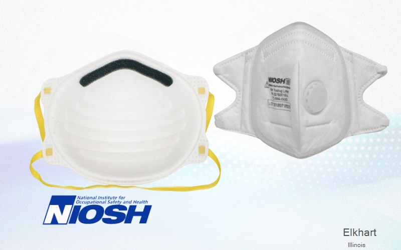 Elkhart Logan Illinois IL N95 mask