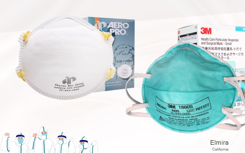 Elmira Solano California CA N95 mask