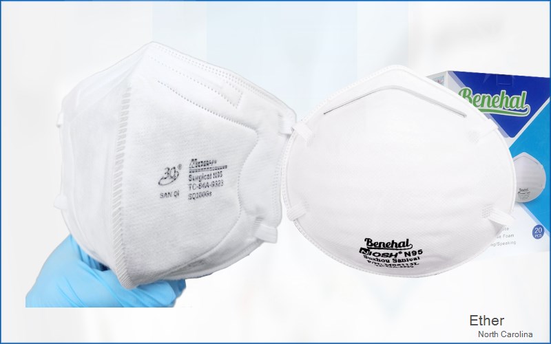 Ether Montgomery North Carolina NC N95 mask
