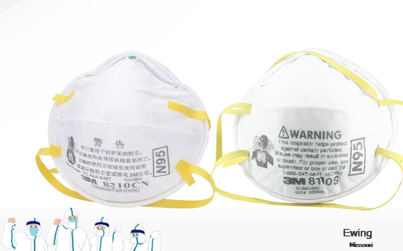 Ewing Lewis Missouri MO N95 mask