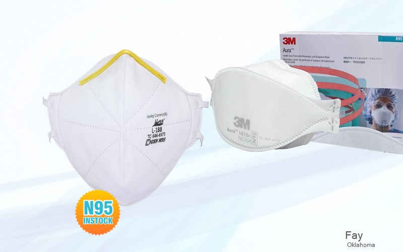 Fay Dewey Oklahoma OK N95 mask