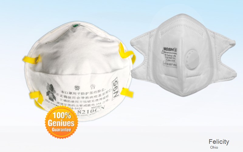 Felicity Clermont Ohio OH N95 mask