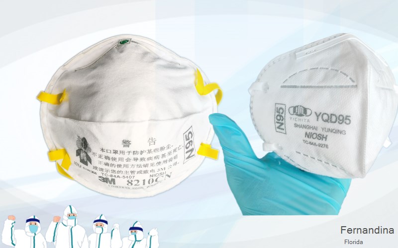 Fernandina Beach Nassau Florida FL N95 mask