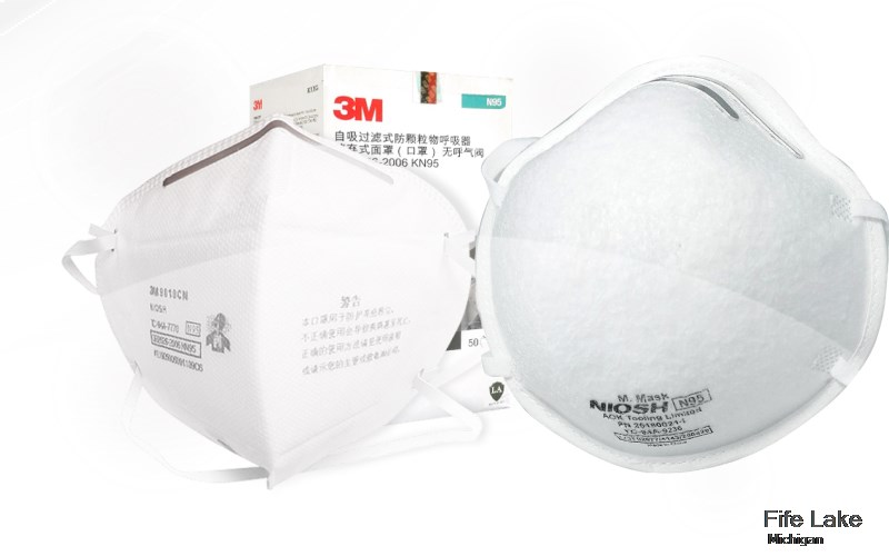 Fife Lake Grand Traverse Michigan MI N95 mask