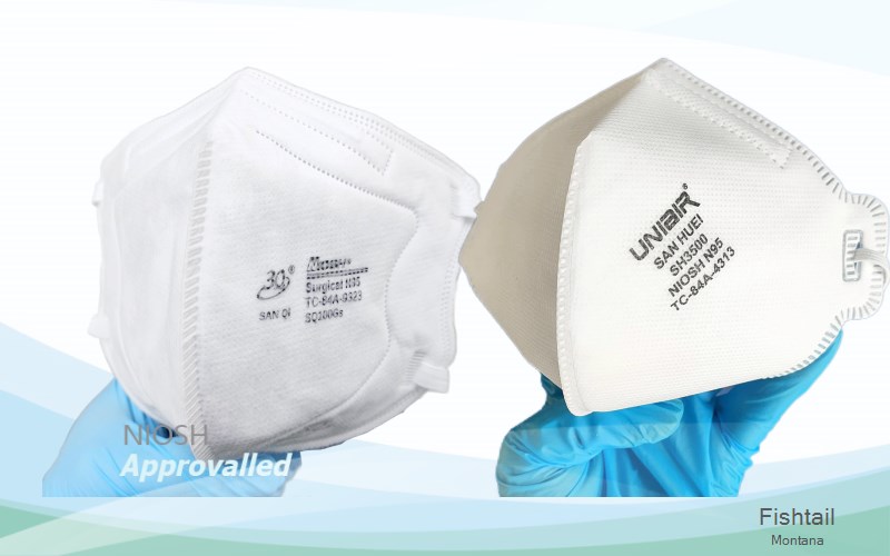 Fishtail Stillwater Montana MT N95 mask