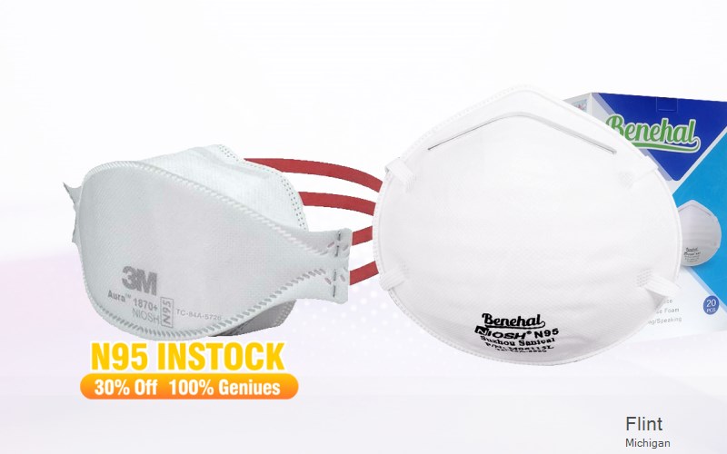 Flint Genesee Michigan MI N95 mask