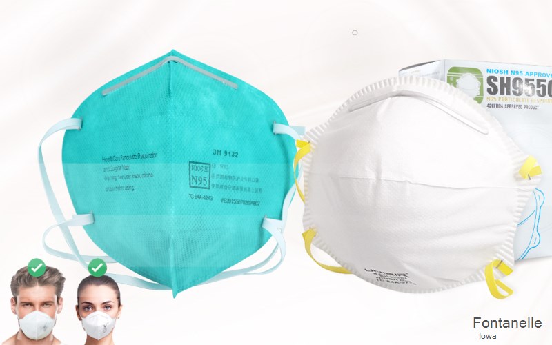 Fontanelle Adair Iowa IA N95 mask