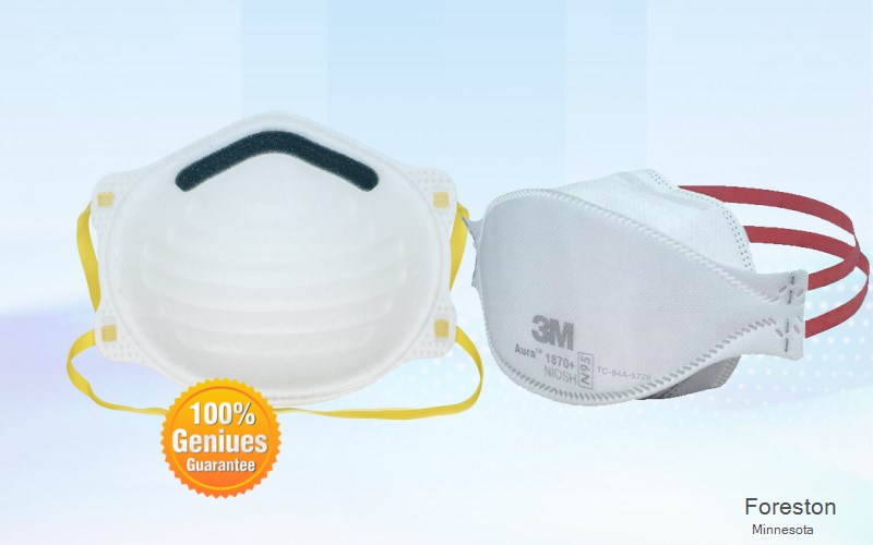 Foreston Mille Lacs Minnesota MN N95 mask
