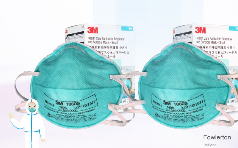 Fowlerton Grant Indiana IN N95 mask